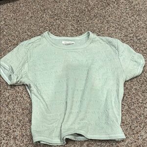 American Eagle Outfitters Sage Textured Tee
